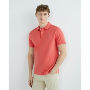 Polo Piqué Rouge GANT – Col Polo – Manches Courtes – Homme