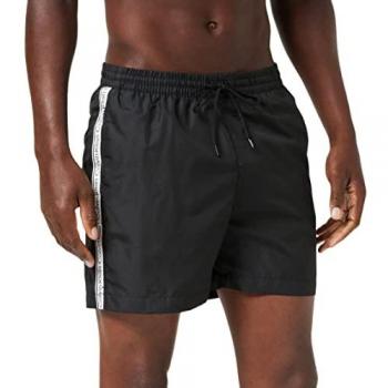 Calvin Klein Herren Badeshorts mit Logo-Streifen, Größe XXL