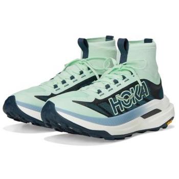 Hoka Women’s Tecton X 3 Trail‑Run Shoes für Frauen, Mint Fluorite/Varsity Navy, 42 (EU) – Geländetauglich