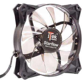 Ventola Silenziosa 12cm Star Flow LED Verde 3+4pin