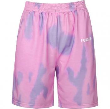 Shorts Altos de Cintura para Mujer con Diseño Tie Dye
