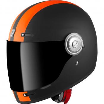 Bogotto V135 D-R2 Protezione Casco Nero con Accenti Arancioni XS
