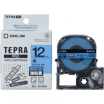 Kingjim Tepra PRO 12mm Black Label Tape