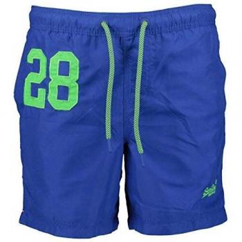 Superdry Swim Short Water Polo, Pantaloncini Uomo, Blu, XS