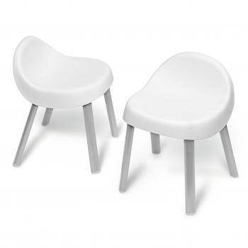 Skip Hop Toddler Chair Set – 2 Pieces – Durable Metal – Bright White