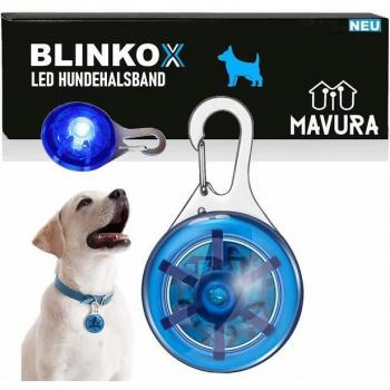 Tragbare BLINKOX LED-Hundehalsbandleuchte Blau