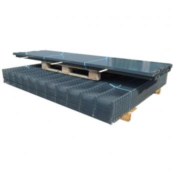 Kit Recinzione Grigia VitaXL – 11 Pannelli 2D con pali (22 m)