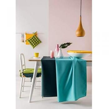 NAPPE TABLE TISSU COTON MOTIF CANON FUSIL GRISE ANTHRACITE 140X240 CM