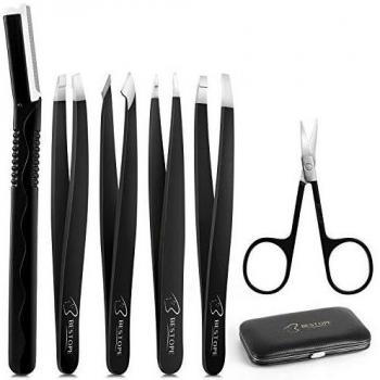Sleek BROWSET – Stainless Tweezer & Scissor Combo