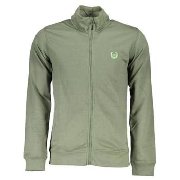 Gianmarco Venturi Green Cotton Women’s Zip‑Front Hoodie – Size XXL