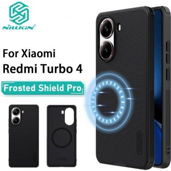Nillkin Redmi Turbo 4 Black Frosted Magnetic Protector