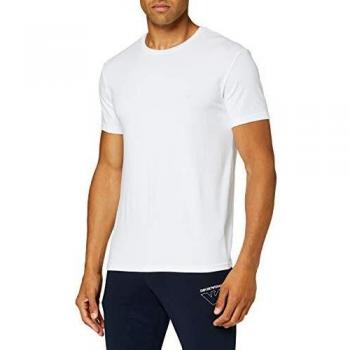Emporio Armani Men's Shiny Logo Band Tee, White