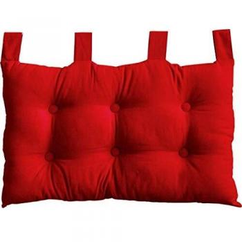 Coussin de Lit en Coton Rouge 70 x 45 cm