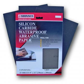 Abracs P400 Grit Wet & Dry Sanding Sheets, 25-Piece Set