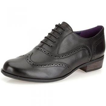 Hamble Oak zwarte leerbooties