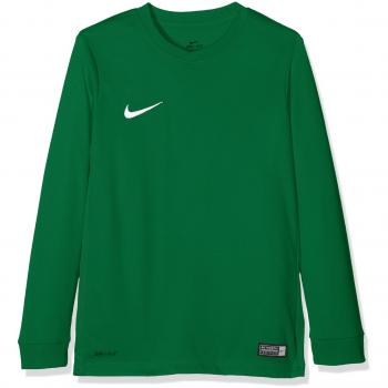 Nike Kids Park VI Long Sleeve T-Shirt, Pine Green/White