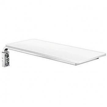 Hansgrohe Cassetta E Ablage, 200x80mm, 26511000, Farbe: Chrom / Weiß