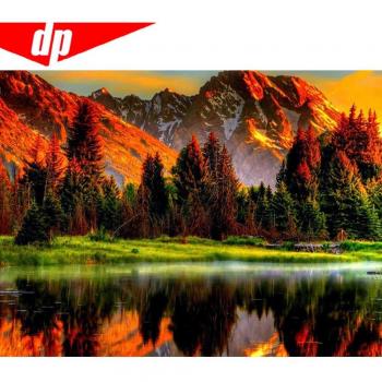 Bricolage Diamant 5D Paysage Montagne Coucher de Soleil