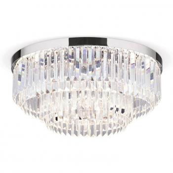 Cromado Plafón LED Prism ORION Ø 55 cm
