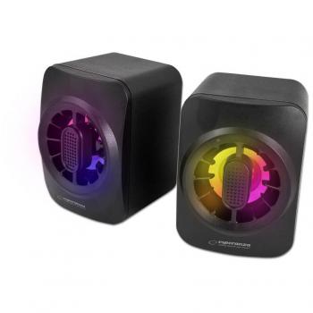 Caixa de Som Compacta LED USB 2.0 5W Sakara ESPERANZA