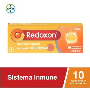 Suplemento dietario Redoxón: Vitamina C 1 g – 10 comprimidos efervescentes (naranja)