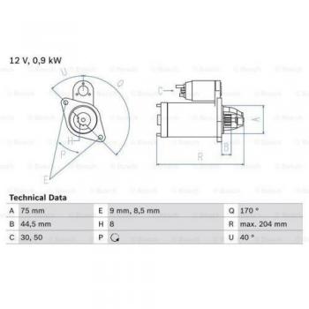 Bosch 0.9 kW Starter