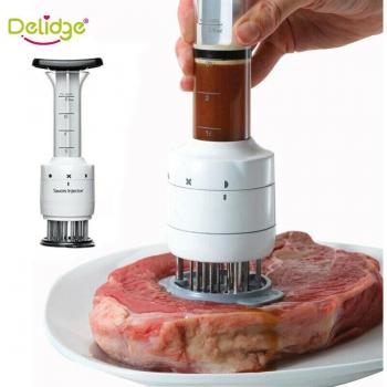 Meat Marinade Injector with Needle Blades