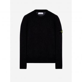 Pull STONE ISLAND noir à col ras du cou