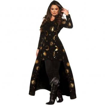 Wahrsagerei Unterhüllung: Das mystische Sternenkleid mit goldenen Verzierungen