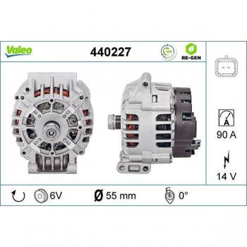 Premium 14 V 90 A Lichtgenerator Valeo 440227 (OEM)