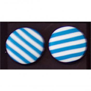 Arlequin Blue 9mm Handmade Earrings