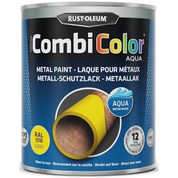 Peinture Antirouille Combicolor Aqua 750ml Jaune