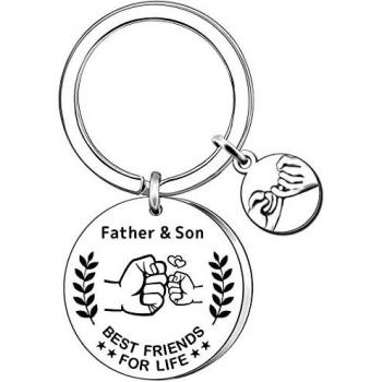 Son to Dad: Classic Birthday Keychain