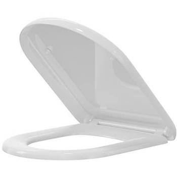 Wholesale Domestic D Shaped Quick Release Soft Close Toilet Seat | White | Plastic | 360mm