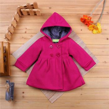 European Style Baby Girl Hooded Coat