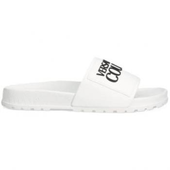Versace Jeans Couture Damen Pantoletten 76VA3SQ2 Weiß