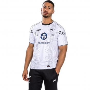T-shirt Venum UFC Fight Night Logo manica corta bianco grigio blu