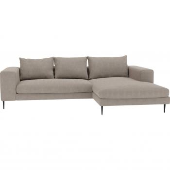 INOSIGN Aurora L‑Form Ecksofa – 324 cm Breite, 170 cm Tiefe, schwarze Metallfußhöhe