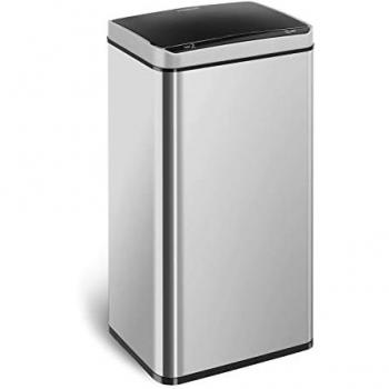 Pattumiera Rettangolare Automatica 70 Litri Acciaio Inox