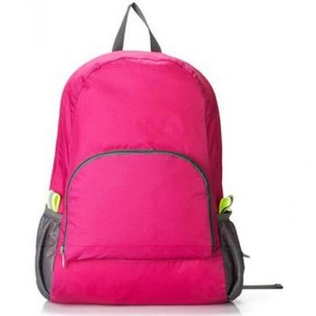 Solid Nylon Shoulder Backpack