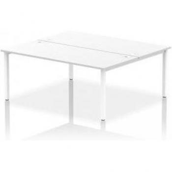 Dual-Action 1800 White Frame Bench