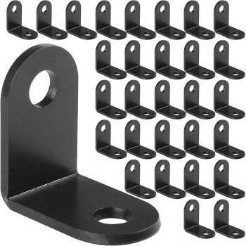 Soporte de ángulo para muebles, abrazadera de esquina 25x25x2mm, 100 Uds