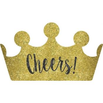 Cheers Glitter Crown Headband