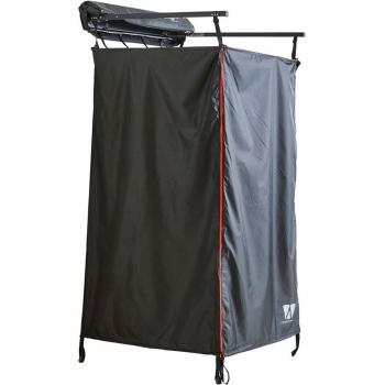 Tenda per Doccia Vickywood con Copertura Impermeabile 100cm Nera