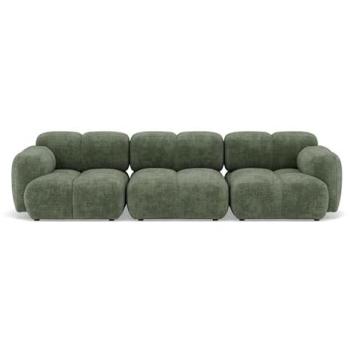 Canapé modulable en velours texturé