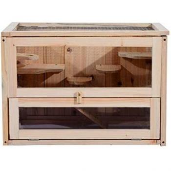 PawHut 2-Level Hamster Cage 60 x 35 x 42cm