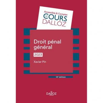 Droit pénal général 2023. 14e éd.