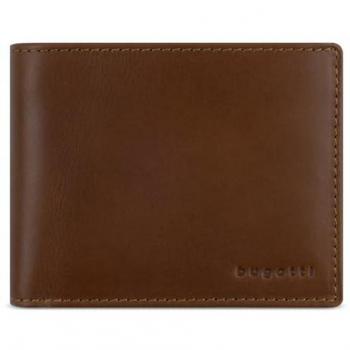 Geldbörse BUGATTI REMO, braun (cognac), Leder, unifarben, leicht glänzend, Kleinlederwaren, echt Leder