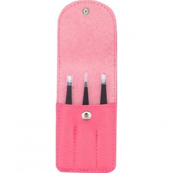 Pincettes de maquillage en acier inoxydable, 3 pièces