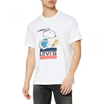 Camicia in cotone Levi’s SS Relaxed Fit per uomo, colore bianco